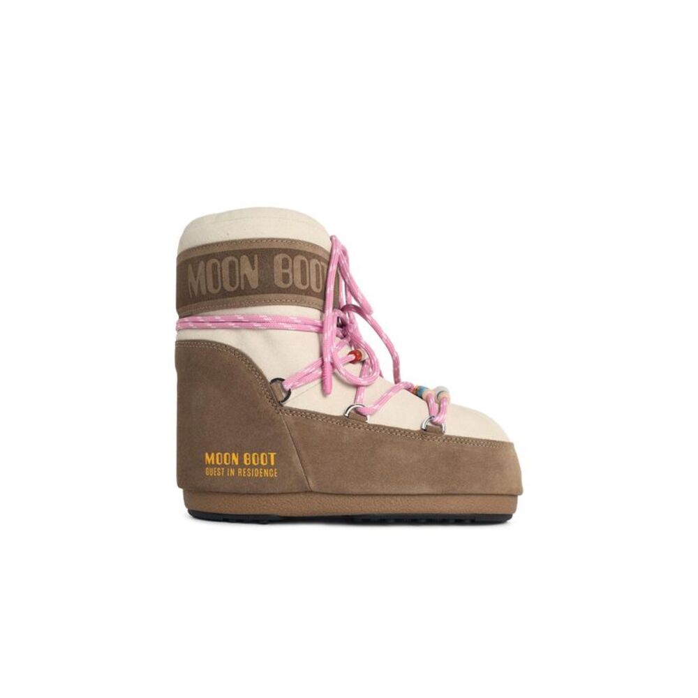 Moonboot Moon Boot 'Icon' Beige Suede Low Top Women